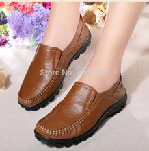 2014 Autumn Women Shoes British Style Woman Cowhide Low Flat Casual Shoes Wrapping Women Sneakers Espadrilles Sapatos Femininos