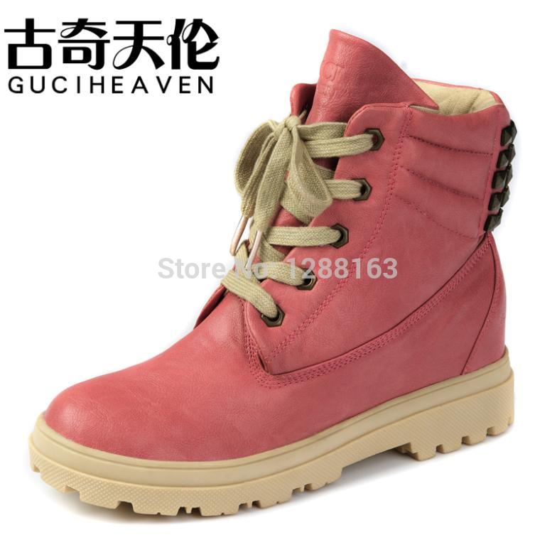 2014 Woman Ankle Boots Botas Women s Shoes Fashion Lady Rivet Boots Thermal Cotton Shoes Women