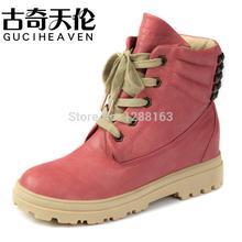 2014 Woman Ankle Boots Botas Women s Shoes Fashion Lady Rivet Boots Thermal Cotton Shoes Women