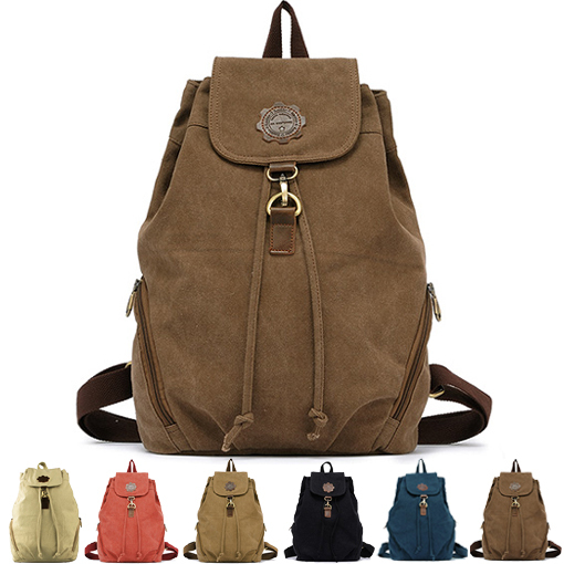 Backpack female vintage Bags canvas travel bag casual preppy style middle school bags Sports bag outside