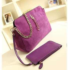 Retro elegant women messenger bag cowhide frosted women leather handbags popular chain shoulder bags