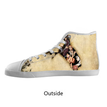 Fashion Casual Shoes Custom Anime One Piece Luffy High Top Canvas Shoes Model002 (Women)