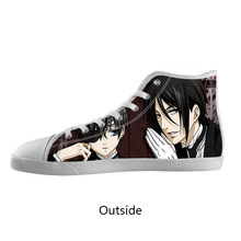 Fashionable Casual Shoes Customized Anime Black Butler High Top Canvas Shoes Model002 (Women)