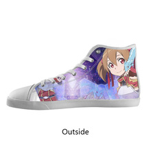 Fashion Canvas Shoes Custom Hot Anime Sword Art Online High Top Canvas Shoes Model002 Women 