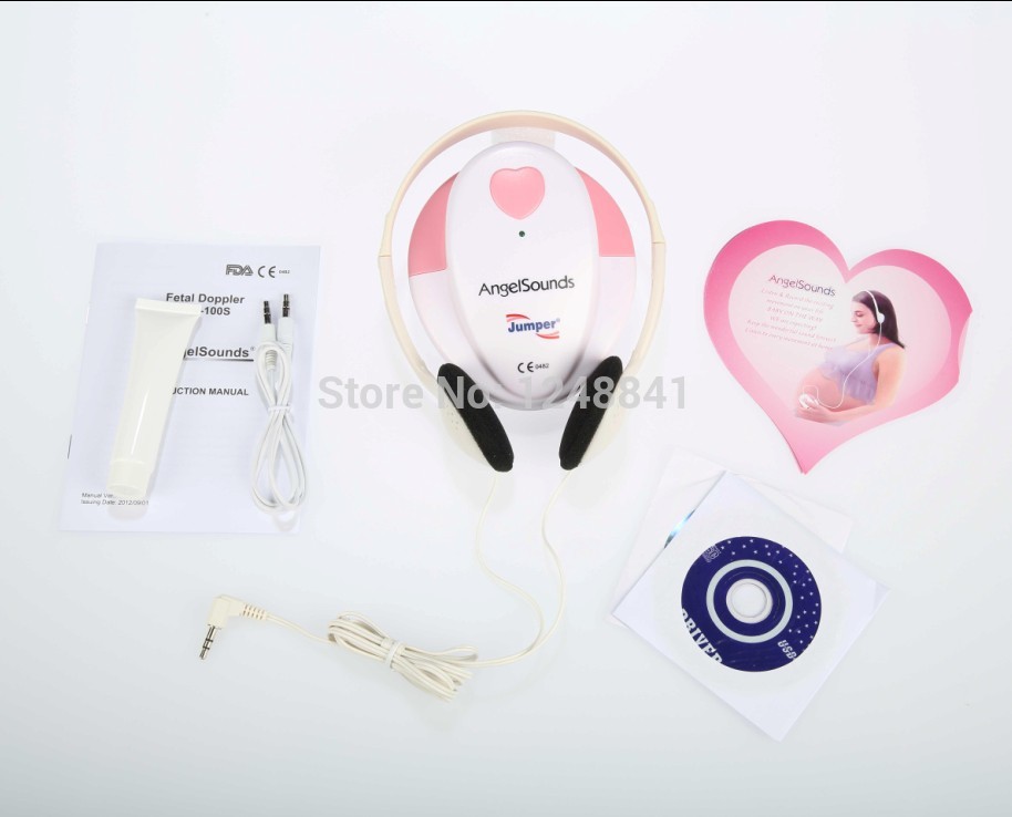 NEW MODEL Angelsounds LCD Prenatal Fetal Doppler JPD 100S Angel Sounds Baby Monitor Jumper Home Use