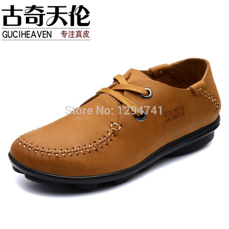 Driving Shoes For Woman Sneakers Casual Flats First Layer of Cowhide Leather Shoes Woman