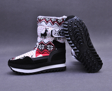 Size 36 41 New Arrival 2014 Xmas Deer Women Fashion Snow Booties Durable Anti slip Warm