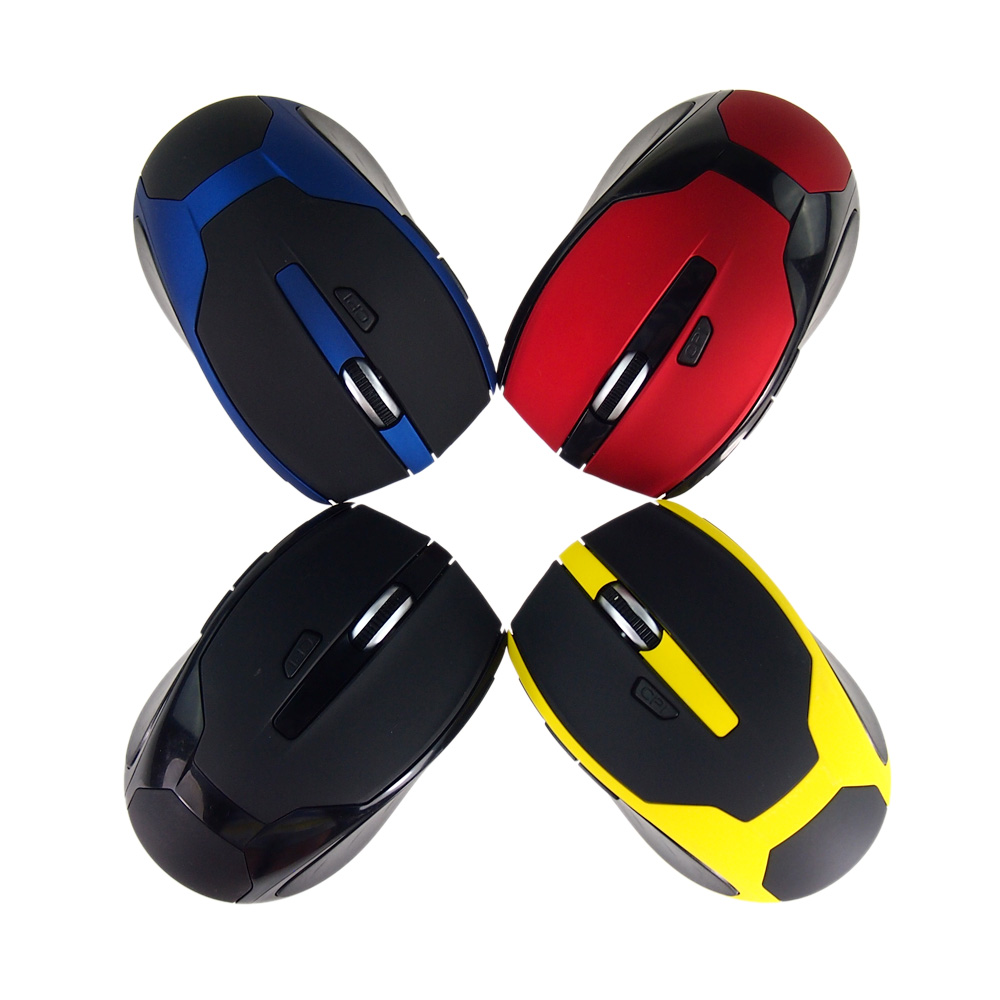  Free Shipping 4 colors 800 to 1200 DPI 2 4GHz Wireless Optical Mouse Mice USB