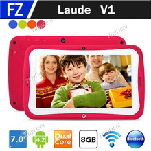 In Stock Laude V1 7″ 7 Inch IPS Screen Android 4.2.2 RK3026 Dual Core 8GB ROM Children Tablet PC Kids Tablet PC Game Pad WiFi