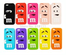 Fashionable M&M’s Mobile Phone Shell Lovely Cartoon Cell Phone Cover Silicon phone Cases for IPhone 4 4G 4S iPhone4
