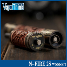 N Fire 2s cigarro eletronico VV battery Smokjoy wood e cigarette 1000mah twist battery wooden atomizer
