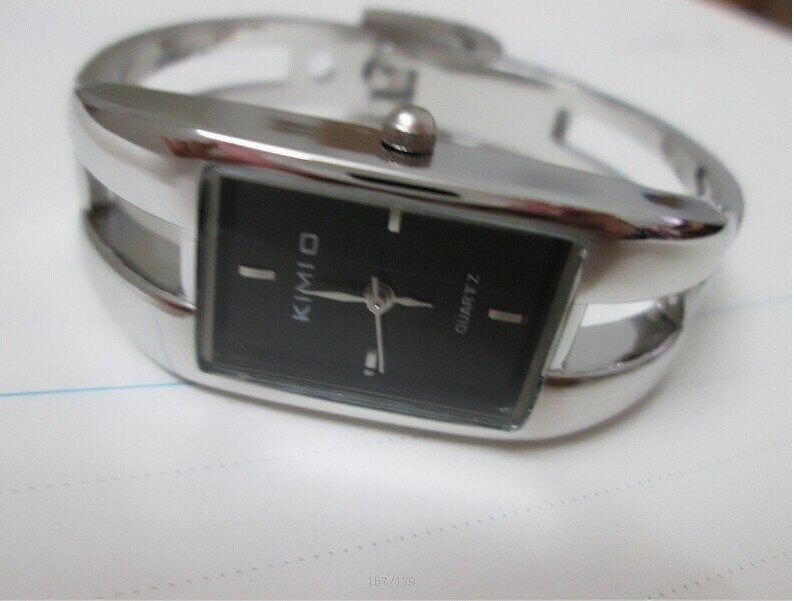 Free shipping Kimio wholesale Retail stainless steel luxury jewelry bangle women Lady s Wrist Watch kimio