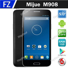 In Stock Original Mijue M908 5″ IPS MTK6592 Octa Core Android 4.2.2 3G Phone 8MP CAM 1GB RAM 8GB ROM WiFi Display