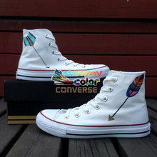 Tribal Arrow White Converse All Star Shoes Customizable Hand Painted Canvas Shoes for Men Women Design Present Online
