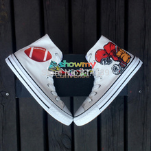 Converse All Star Shoes White Hand Painted Custom Ball Canvas Sneakers Men Women Gifts Shoes