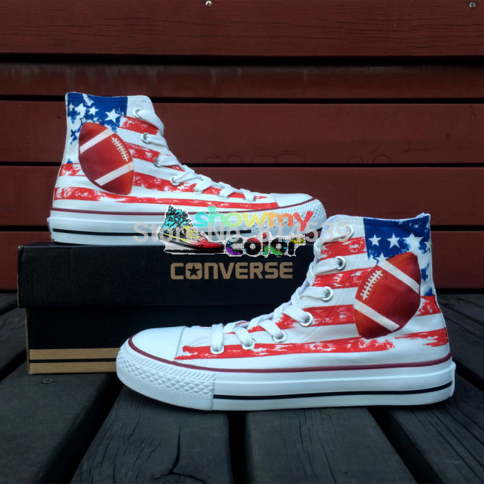 American Football Canvas Shoes All Star Sneaker Men Womens Custom Made Hand Painted Canvas Shoes Creative
