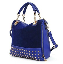 Vintage Rivet Dull polish Women Leather Handbag Messenger bags Bolsas femininas 2014 New Trend Brands Channel bag ZL2496