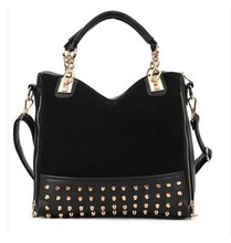 Vintage Rivet bolsas femininas 2014 Women Leather Handbag Messenger bags Bolsas femininas 2014 New ladies shoulder