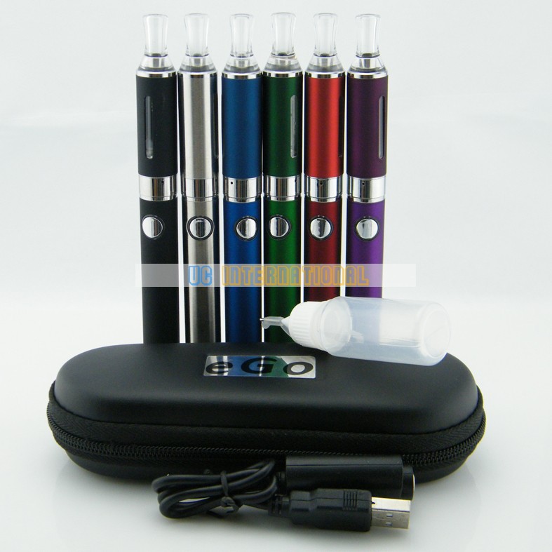 2 pieces lot Evod mt3 electronic cigarette starter kit with 650mah 1100mah evod battery and mt3