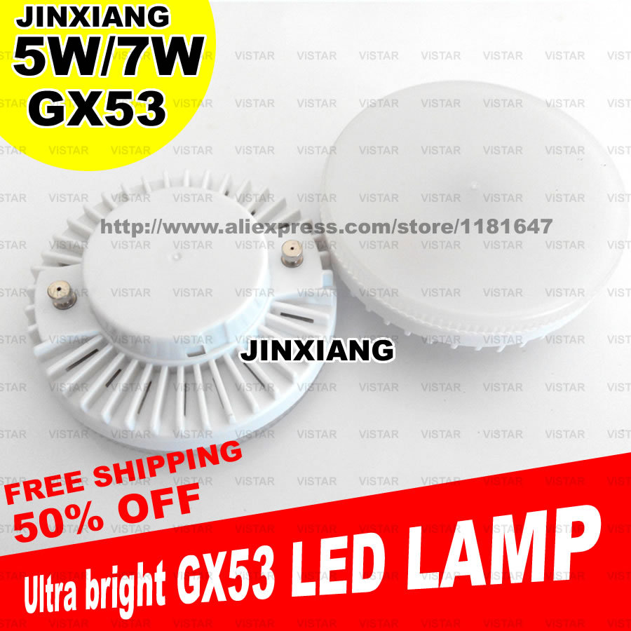 LÂMPADA de LED GX53 GX53 5W 7W iluminação ultra brilhante 110V-220V 230V 240V quente branco frio branco frete grátis