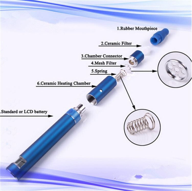 Dry herb vaporizer pen herbal cigarette evod e cigarette e cig ego starter kit with Ago