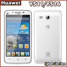 Original 4.5”Huawei Y511 Mobile Phone RAM 512MB + ROM 4GB OS Android 4.2 MTK6572 Dual Core 1.3GHz Phones Dual SIM GSM Network