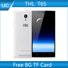 Original THL T6S 5.0″ MTK6582 Quad Core Mobile Phone JDI Android 4.4.2 8MP Camera 1GB RAM 8GB ROM 3G WCDMA Ultra thin Dual SIM
