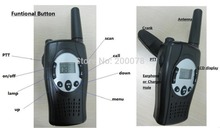 Crank dynamo walkie talkie wind up 2 way radio pair PMR 446mhz portable radios set w