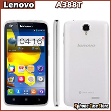 Original 5” Lenovo A388T Mobile Phone RAM 512 MB + ROM 4GB Android 4.1 SC8830 Quad Core 1.2GHz Phones GSM Network