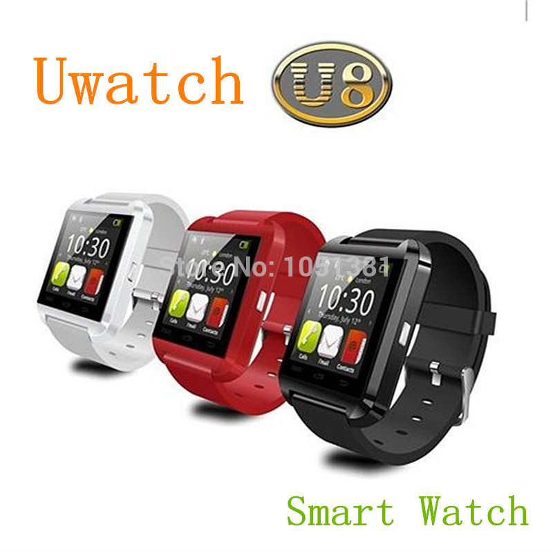 1PCS LOT Bluetooth Wrist Watch U8 U Watch for ios System phone Android Phone Smartphones White