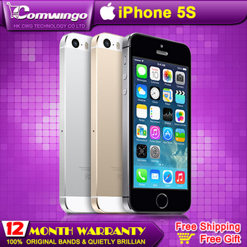 Телефон apple iphone 5S, разблокированный 16 гб / 32 гб ROM IOS белый черный GPS GPRS A7 IPS LTE