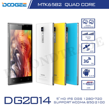 New Original Doogee DG2014 MTK6592 Quad Core Android 4.2 5.0″ Smartphones 1GB RAM 8GB ROM 13MP Camera 3G Cell Phones 4 Colors