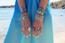 Bohemian Antalya Coin Bracelet Silver Gypsy Statement Boho Coachella Festival Turkish Jewelry Sinaya Tribal Ethnic Jewelry