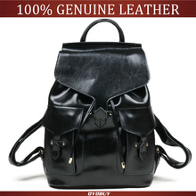 New 2014 Women Backpacks &Shoulder Bags Designer Brand Hiking Backpacks Vintage Women’s Genuine Leather Black Desigual Bag
