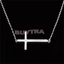 TS  Silver Gold Plated Cross Pendant Necklaces 2014 Elegant Sweet Fashion Jewelry Necklaces For Women 18in Length ST