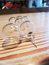 2014 new novelty ear stud earrings for women fashion stylish lovely transparent glass bubble ball brincos