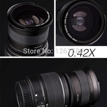 58mm camera 0.42X Super Wide Angle Fisheye Lens with Macro Lens for Canon EOS Rebel T5i T4i T3i T3 T2i XSi SL 600D 700D 18-55mm
