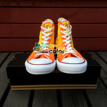 Cartoon Converse Hand Painted All Star Shoes Customizable Fashion Shoes Unique Presents for Men Women