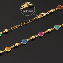 Lovely Small Heart Necklaces 18K Real Gold Plated Fashion Jewelry 2014 New Romantic Gift For Women