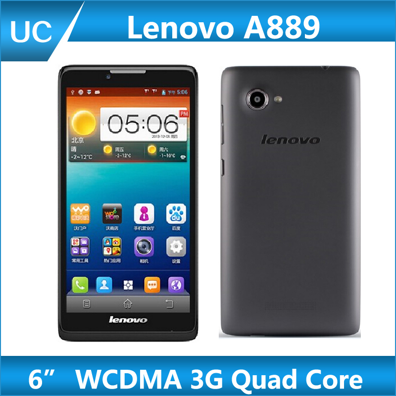 Original 6 Lenovo A889 MT6582 Quad Core Cellphone 1GB RAM 8GB ROM Android 4 2 Phone