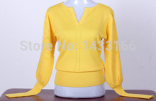 The New Lantern Sleeve V neck Cashmere Sweater Knit Large Size Women 5 Color Options Pullover