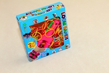 Wholesale / Retail 1 Set Loom Storage Box 200 pcs Mixed Color Fancy Toy Loom Bands Set For Bracelet Bangle