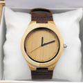 2014 New Fasion japanese miyota 2035 movement wristwatches genuine leather bamboo wooden watches with gift box