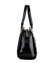 On Sale new fashion Leopard Genuine Leather designer handbags Glossy patent leather branded handbags for women