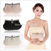 HYSON SHOP Luxury Beading Evening Bag for Woman Fashion Elegant Clutch Purse Soft Case Party Handbag