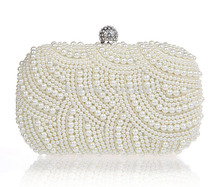 HYSON SHOP Luxury Beading Evening Bag Clutch Purses for Woman Fashion Party bag Hard Case Wedding