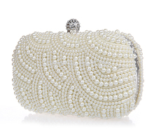 HYSON SHOP Luxury Beading Evening Bag Clutch Purses for Woman Fashion Party bag Hard Case Wedding
