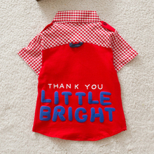 Newest Boys Button down Plaid Short Sleeve Shirts Tie Lapel Blouse Tops Age 0 3Y Free