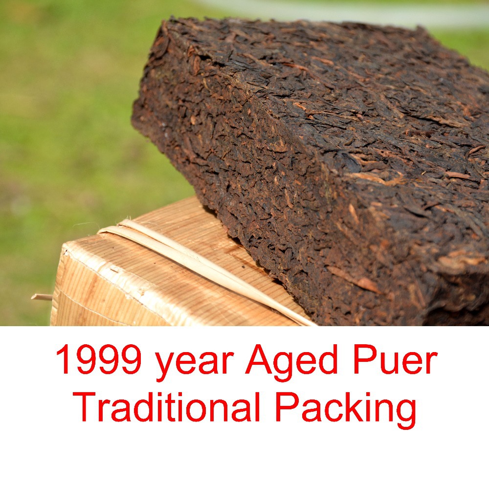 15 years old Puer Tea traditional bamboo shoot packing 500g Aged Pu er Tea free shipping