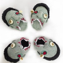 Genuine Spot Funny creative flavors and creative zombie lovers slippers indoor slippers mop the floor mop